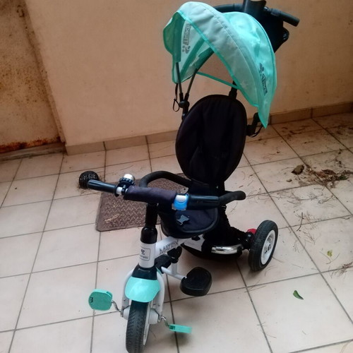 Lorelli Matrix tricycle bike used, foldable with canopy, blue
