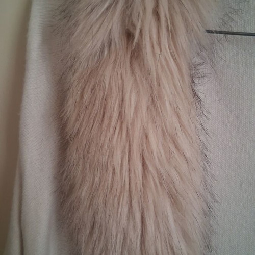 Coast vintage beige cape with synthetic fur