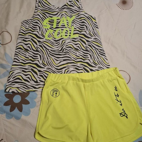 Sprint summer set for girls used, colorful shorts and tank top
