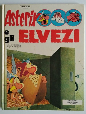 Asterix e gli Elvezi hardcover book used, Italian