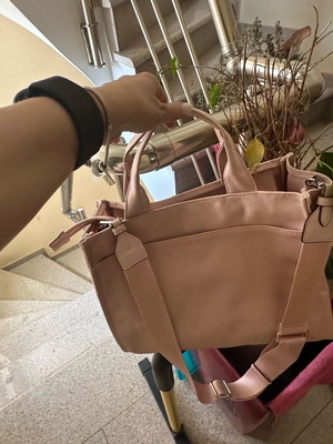 DKNY shoulder bag new pink fabric