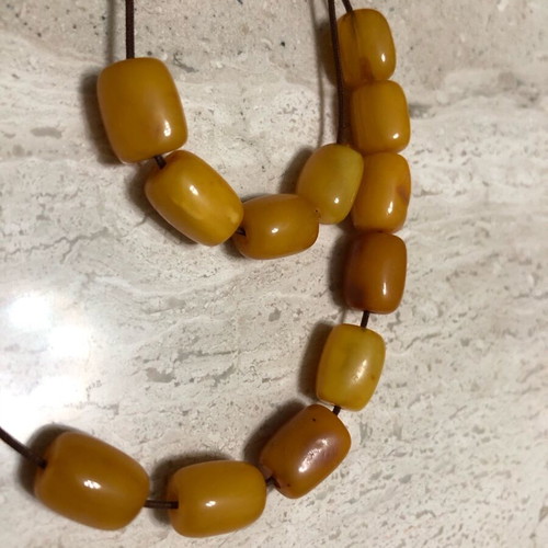 Worry beads used from royal amber with silver logo