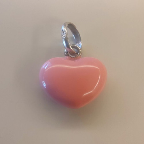Links of London Sterling Silver Pink Heart Charm Pendant