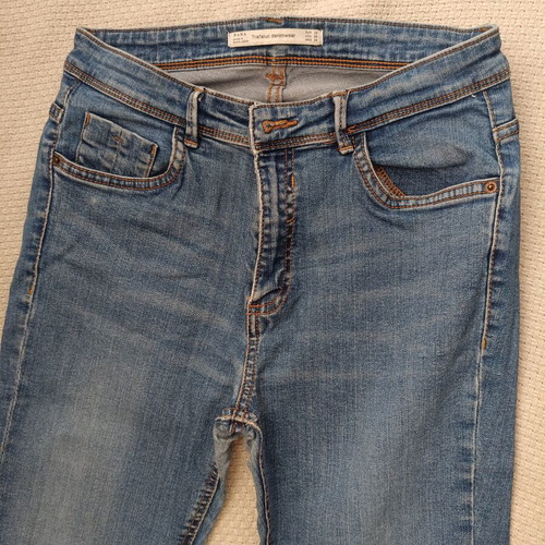 Stradivarius Skinny Jeans Straight Fit Size 38 Like New Blue