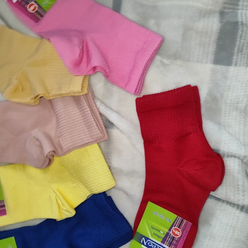 Astron women's socks set new, 7 pairs, multicolor, cotton 98%