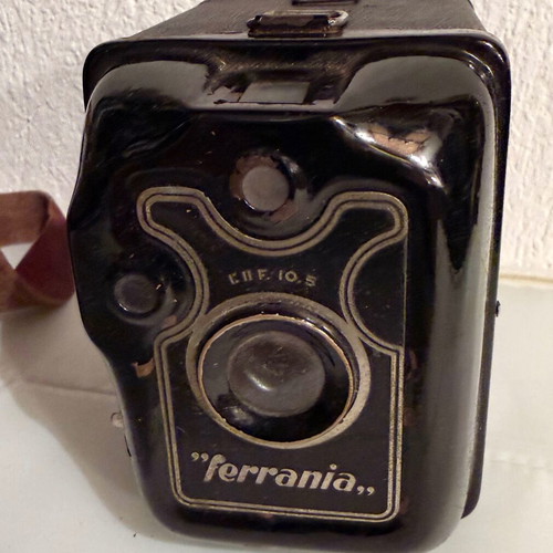 Ferrania Box CHF 10.5 camera used, 1938 vintage