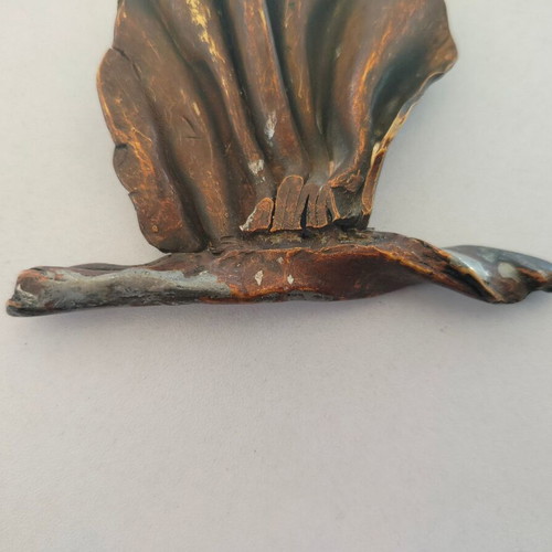 Bronze decorative sculpture used with oxidation