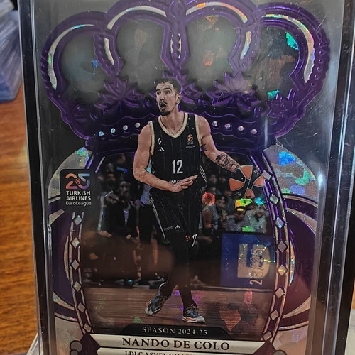 2024-25 Panini Crown Royale EuroLeague Basketball card #73 Purple Crystal Nando De Colo