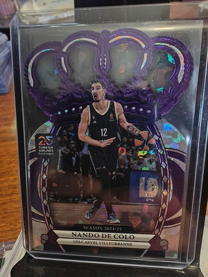 2024-25 Panini Crown Royale EuroLeague Basketball card #73 Purple Crystal Nando De Colo