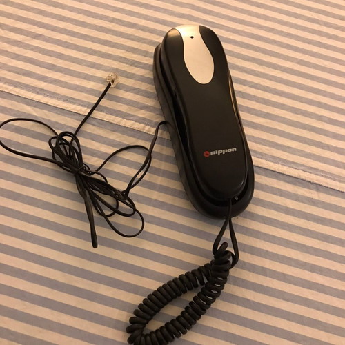 Home phone device used, black wired