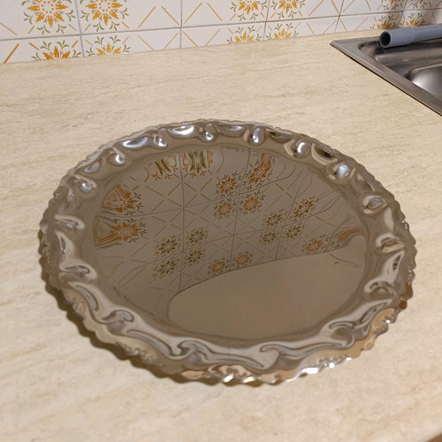 Vintage Vianox stainless steel tray 31 cm like new