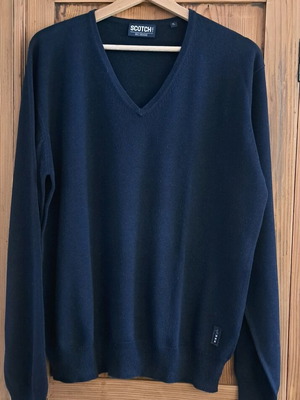 Scotch and Soda μαύρο πουλόβερ ανδρικό  αφορετο noL-XL