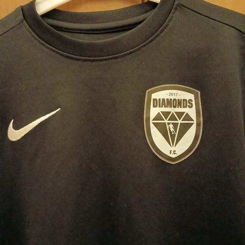 Nike Diamonds football jersey kids used, size M, black