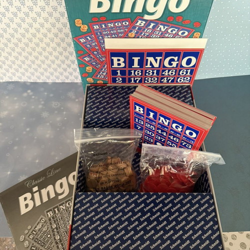 Bingo Schmidt Classic Line board game with wooden chips new