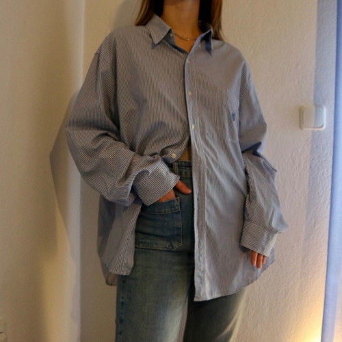 Champ Unisex Shirt like new, No. L-XL, white and blue