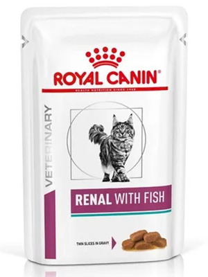 Royal Canin Veterinary Renal with Fish τροφή για γάτες 85γρ