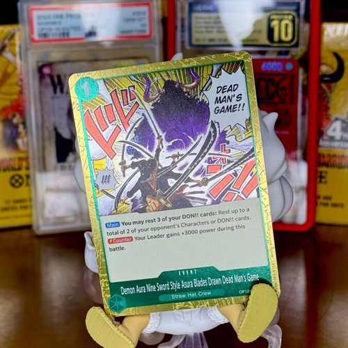 One Piece TCG Demon Aura Nine Sword Style Asura Blades Drawn Dead Man's Game OP12-037