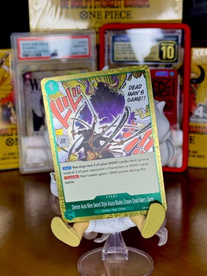 One Piece TCG Demon Aura Nine Sword Style Asura Blades Drawn Dead Man's Game OP12-037