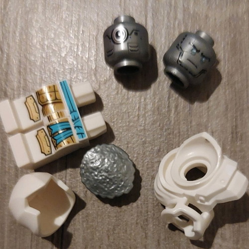 Lego Ninjago parts from Zane and Jay figures, like new