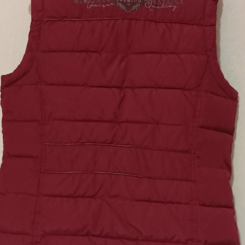 Soccx sleeveless women's jacket used, burgundy, size M
