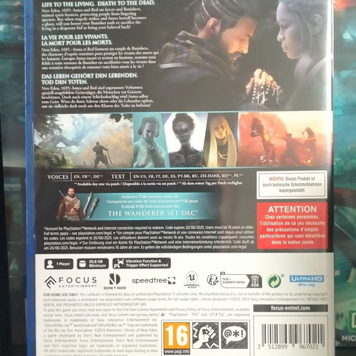 Banishers Ghosts of New Eden PS5 in excellent condition