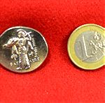  Ασημένιο ΠΙΣΤΟ ΑΝΤΙΓΡΑΦΟ αρχαίο νόμισμα με την θεά Αθηνά (40 ευρώ)