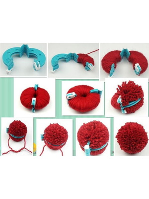 Εργαλείο για pom poms, 3 μεγέθη