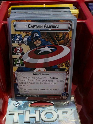Marvel Champions expansions like new with Green Goblin, Captain America, Thor, Hulk