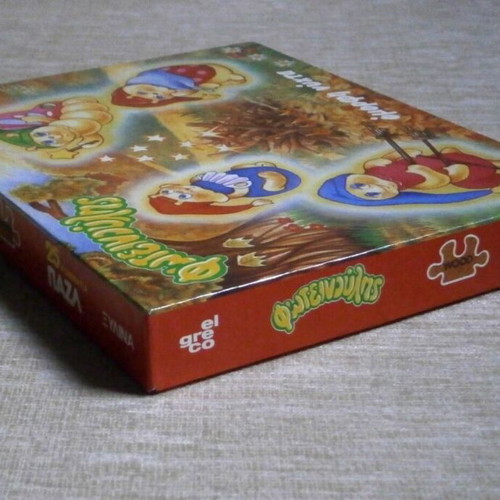 Glo Worm puzzle set of 2, wooden, 80s, El Greco
