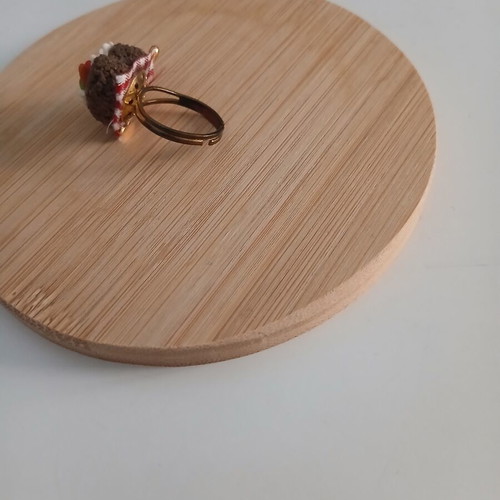 Heart Cake Ring like new, adjustable, multicolor