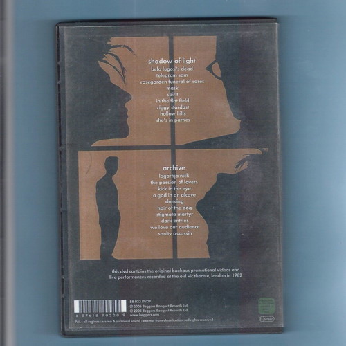 Bauhaus Archive & Shadow of Light DVD used, rock
