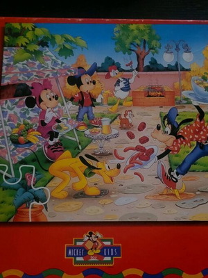 Puzzle Mickey for Kids 60 pieces MB like new, vintage 1994