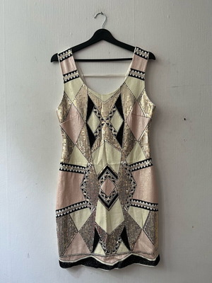 Holly Bracken dress with sequins size M like new, white