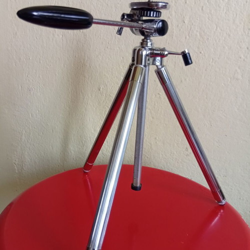 Nickel-plated tripod 73 cm with original case like new