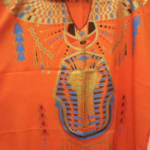 Ethnic Caftan Dress Egypt Theme new, orange