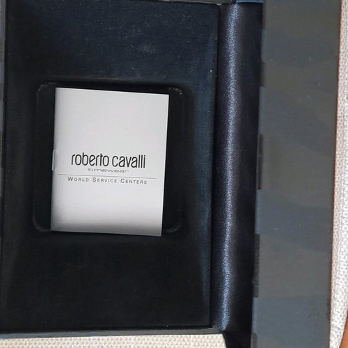 Roberto Cavalli wristwatch women's new with brown leather strap