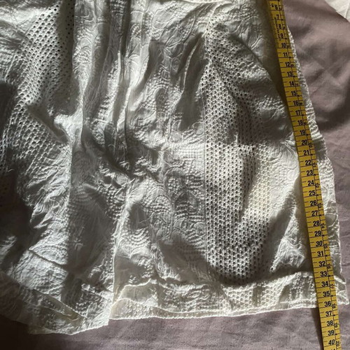White shorts Vassia Kostara like new with flowers