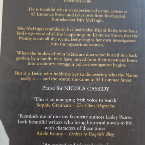 The Nanny at Number 43 by Nicola Cassidy, thriller