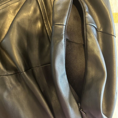 Reserved black faux leather dress size XS like new
