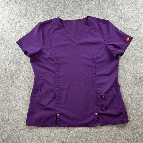 Dickies medical nurse blouse purple XL used