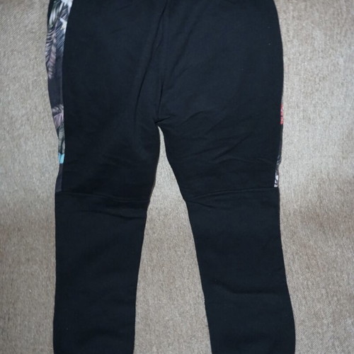 Men's tracksuit like new, black with multicolor details, size M