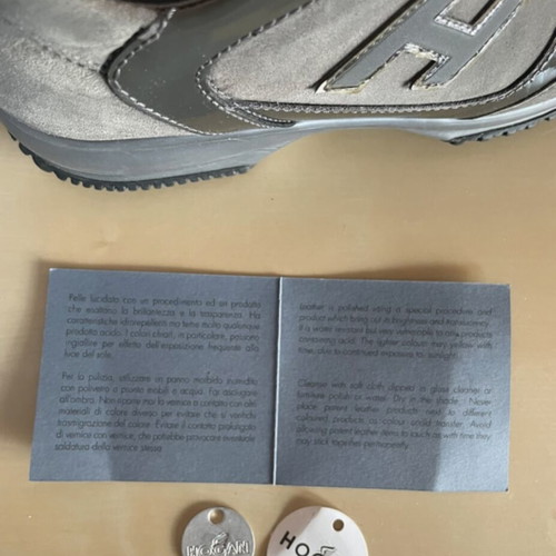 Hogan gray athletic shoes used, size 39