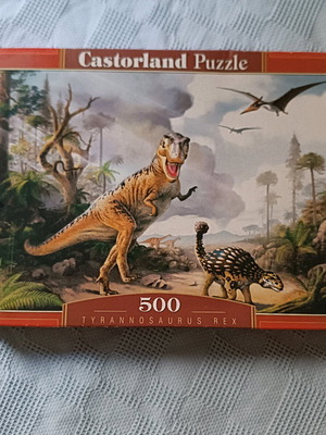 Puzzle 500 pieces used with dinosaur theme