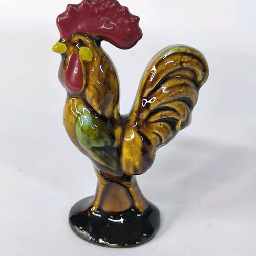 Vintage painted rooster chicken new 10×6