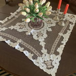 Decorative machine embroidery like new
