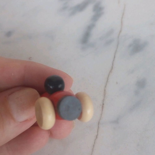 Wooden Formula One miniature with magnet