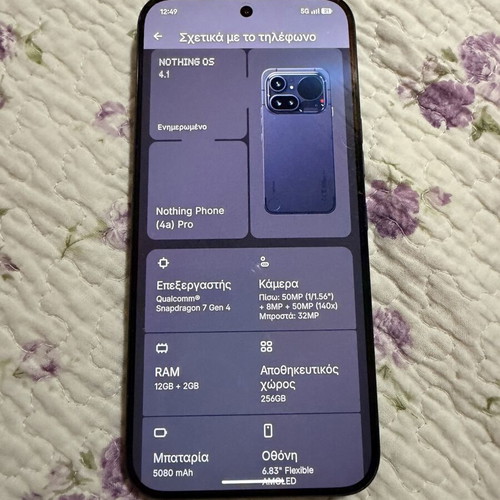 Nothing Phone 4a Pro like new, 256GB, gray, Android, 20+ MP camera