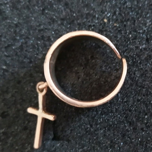 Savalier ring with cross new