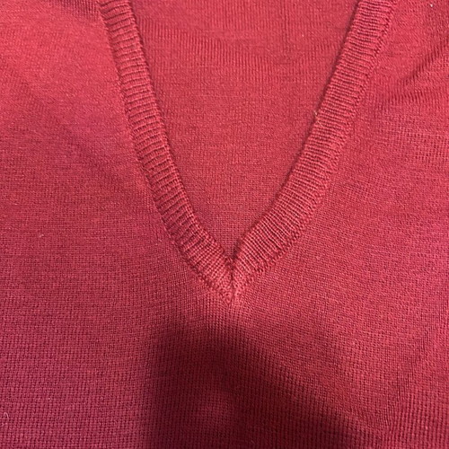Kazaka knitted vest M/L like new, red, Greek made