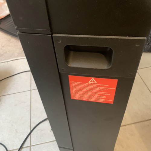 Electric fan heater fireplace, German made